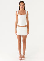 Amarente Mini Skort - White