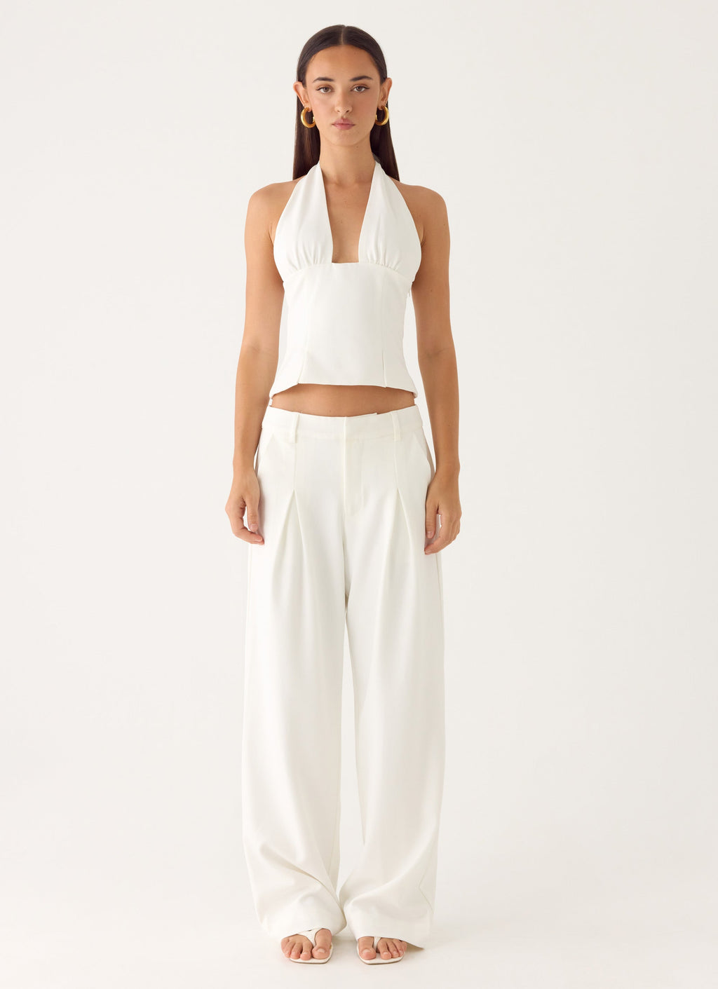 Amrita Halter Top - White