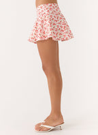 Anja Mini Skirt - Porcelain Rose