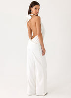 Ashika Studded Pants - White