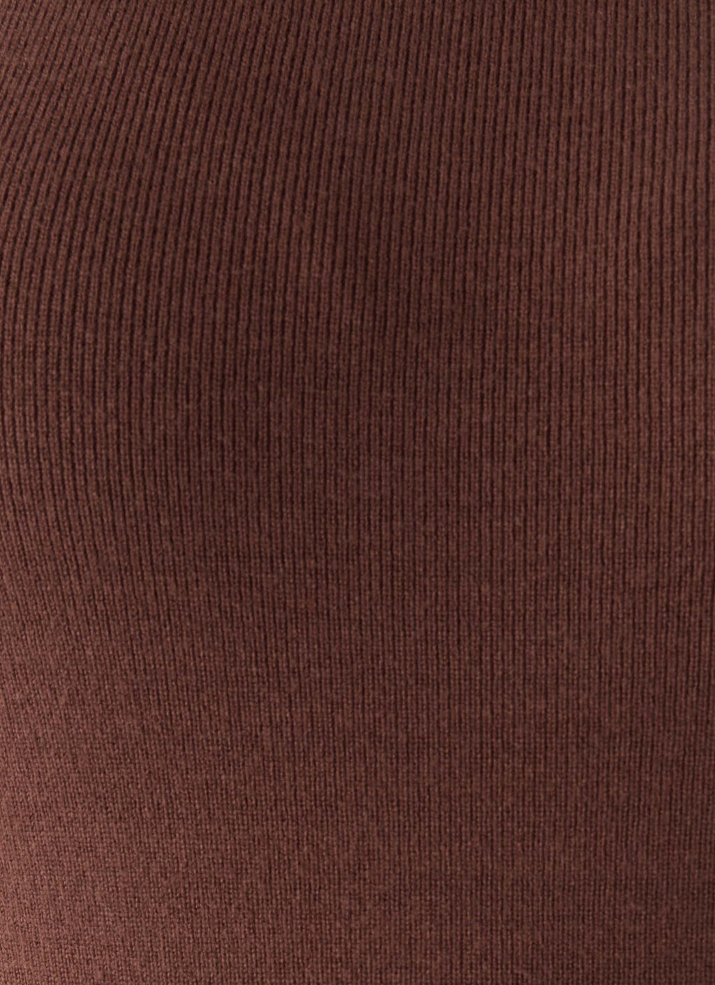 Aviara Knit High Neck Top - Chocolate