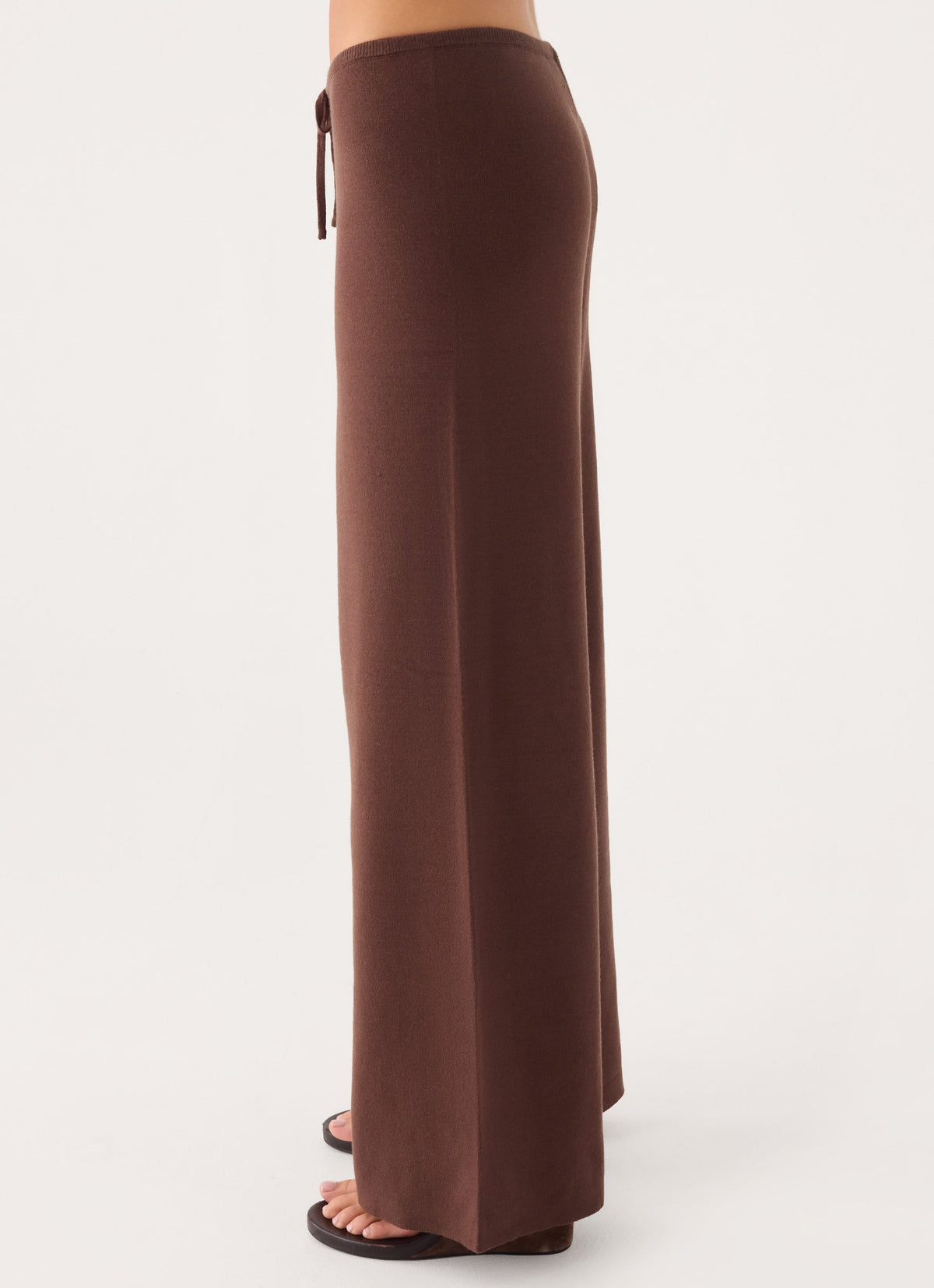 Aviara Knit Low Rise Pant - Chocolate