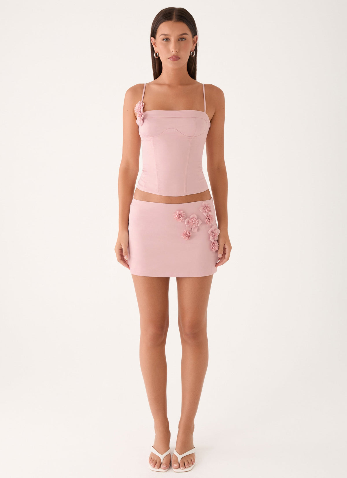 Ayella Low Rise Mini Skirt - Pink