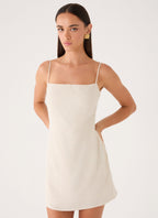 Bailee Mini Dress - Oatmeal