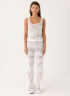 Bosten Low Rise Pants - White
