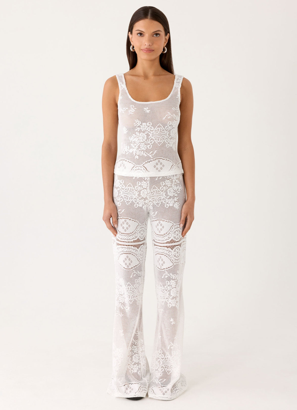 Bosten Low Rise Pants - White