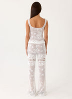 Bosten Low Rise Pants - White