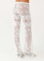 Bosten Low Rise Pants - White