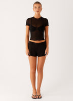 Dalton Mesh T-Shirt - Black