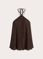 Danni Halter Top - Chocolate