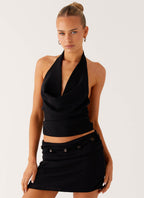 Elice Mini Skirt - Black