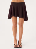 Gehrie Mini Skirt - Chocolate
