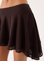 Gehrie Mini Skirt - Chocolate