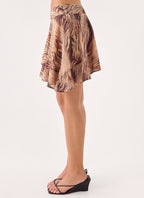 Gehrie Mini Skirt - Golden Tiger
