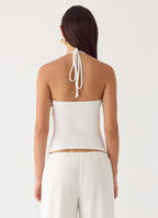Henry Halter Top - Ivory
