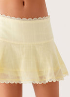 Hundred Percent Mini Skirt - Yellow