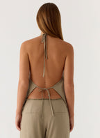 Ingrid Top - Sand Brown