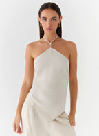 Julissa Halter Top - Oat