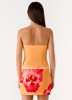 Kalya Mini Skirt - Orange