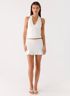 Lavena Mini Skirt - White