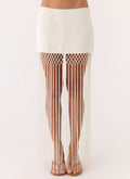 Mania Tassel Mini Skirt - Ivory