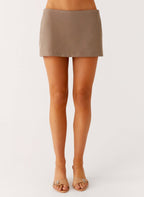 Mirna Micro Skort - Taupe Marle
