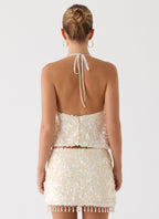 Moonlight Muse Mini Skirt - Ivory