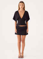 Rubee Mini Skirt - Black