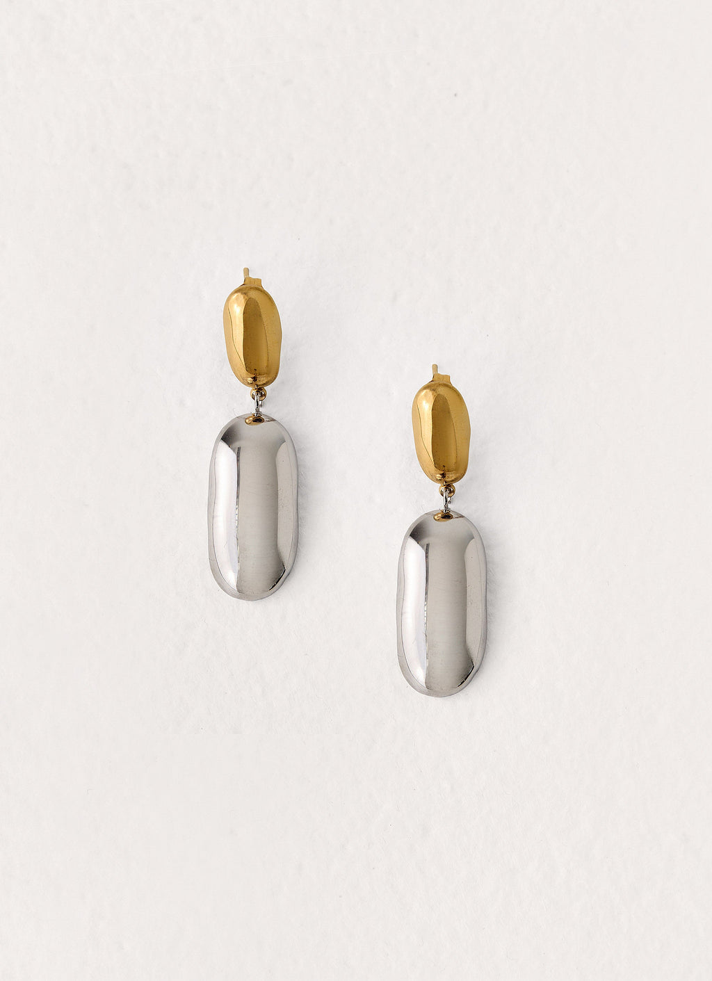 Second Nature Earrings - Gold/Silver Metal