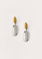 Second Nature Earrings - Gold/Silver Metal