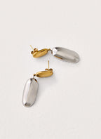 Second Nature Earrings - Gold/Silver Metal