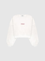 Signature Cropped Sweatshirt - Ivory
