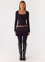Skyler Mini Skort - Black