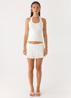 Skyler Mini Skort - White