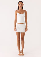 Sofia Mini Skirt - White