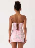 Solaire Low Rise Mini Skirt - Pink