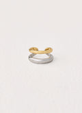 Sweet Contrast Ring - Gold/Silver Metal