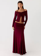 Thorness Long Sleeve Top - Plum