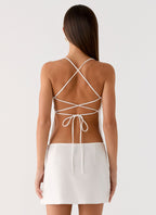 Under Heat Mini Skirt - White