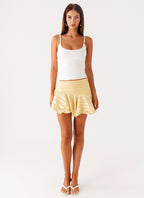 Willow Chiffon Mini Skirt - Yellow